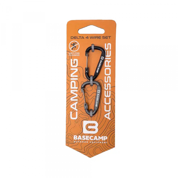 Набір алюмінієвих сервісних карабінів Base Camp Delta 4 Wire Set 2 (2 шт) - фото