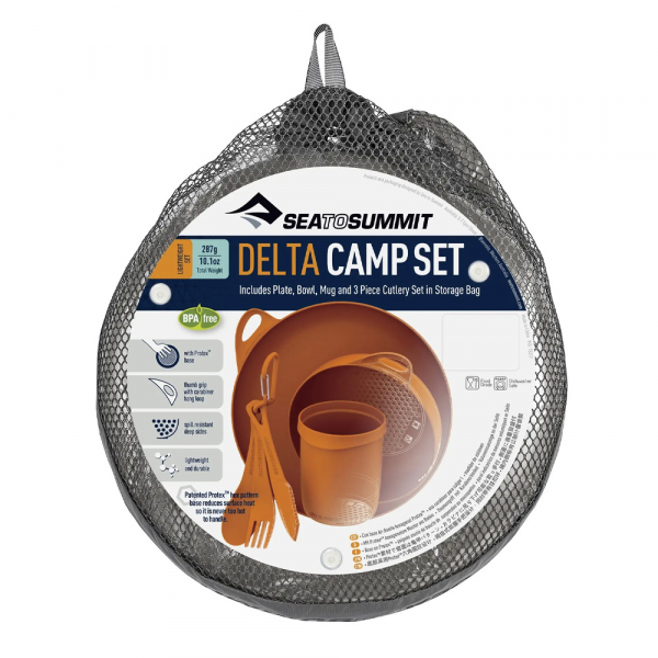 Набір посуду Delta Camp Set (Bowl, Plate, Mug, Cutlery) - фото