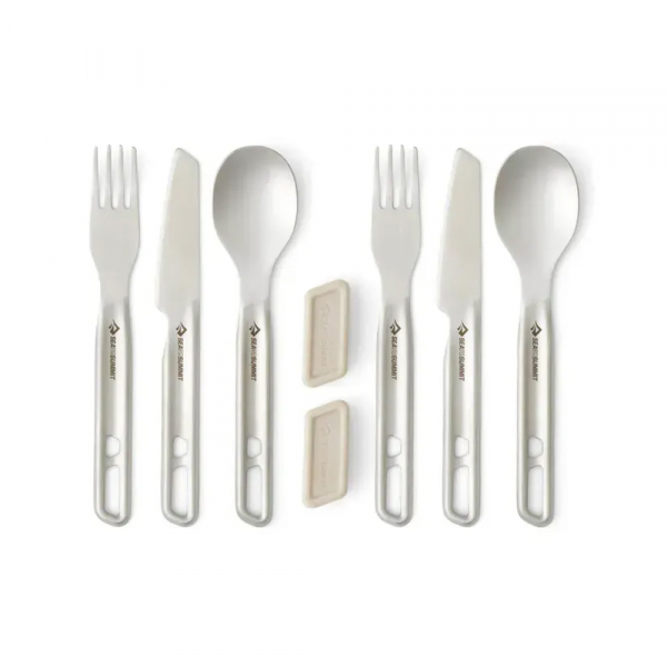 Набір столового приладдя Detour Stainless Steel Cutlery Set 2P (6 предметів) - фото-1
