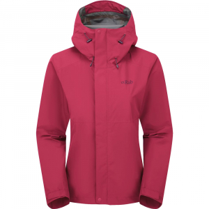 Куртка жіноча Rab Downpour Jacket Wmns, Watermelon, 8 - фото