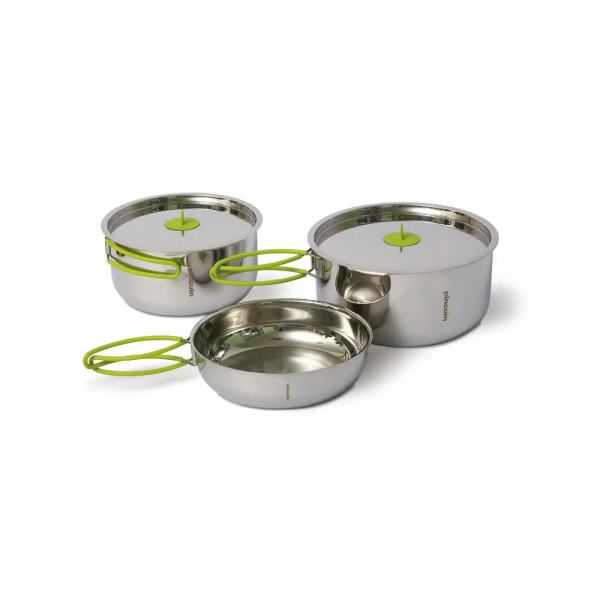 Набір сталевого посуду Pinguin Duo S 16/14 - фото