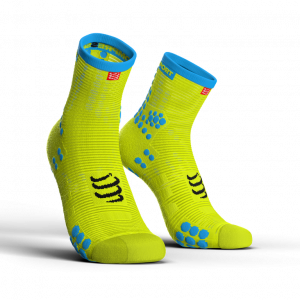 CS Шкарпетки Pro Racing Socks V3.0 Run High, Fluo Yellow, Т4 - фото