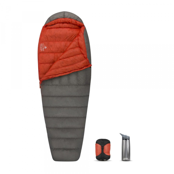 Спальник Flame FmII - Women's Long 2019, Dark Grey/Paprika, Right Zip - фото