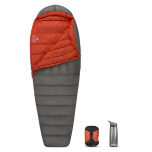 Спальник Flame FmII - Women's Long 2019, Dark Grey/Paprika, Right Zip - фото