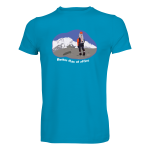 Футболка чоловіча "Better than at office" - фото