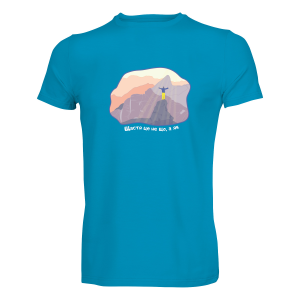 Футболка чоловіча "Щастя це не де а як" - фото