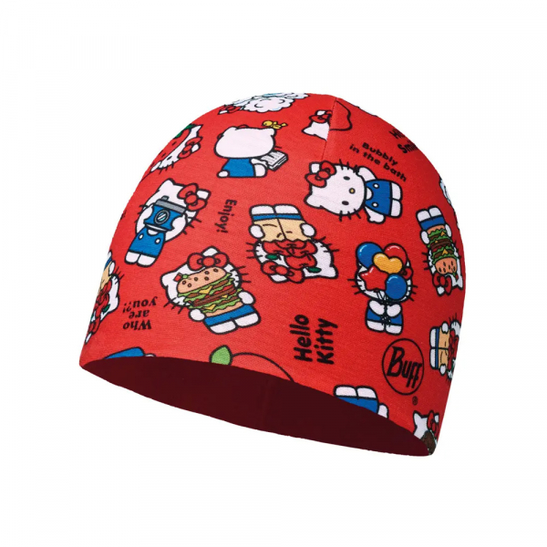 HELLO KITTY CHILD MICROFIBER & POLAR HAT foodie red (HELLO KITTY CHILD MICROFIBER & POLAR HAT foodie red) - фото-1