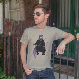 Футболка ЇDLO - кручений ведмідь, XL, Ч - фото