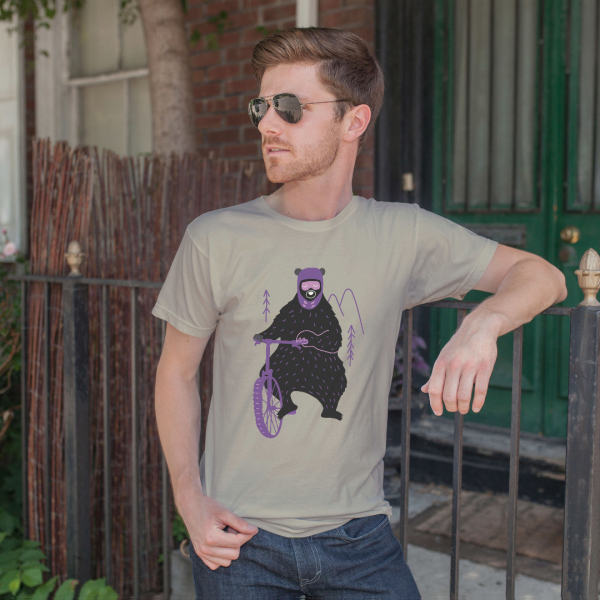 Футболка ЇDLO - кручений ведмідь, XL, Ч - фото-1