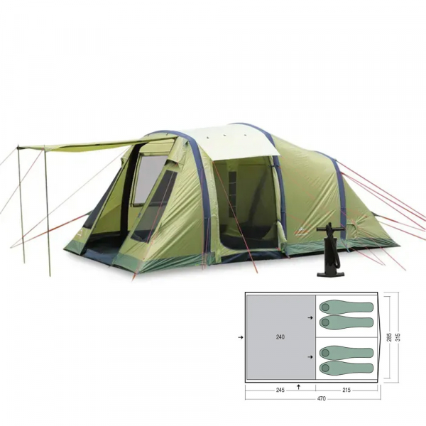 Намет 4-місний Pinguin Interval 4 Airtube - фото-1