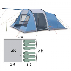 Намет 6-місний Pinguin Interval 6 Steel - фото