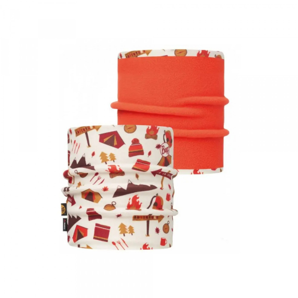 JUNIOR & CHILD REVERSIBLE POLAR NECKWARMER adventure cru orange (JUNIOR & CHILD REVERSIBLE POLAR NECKWARMER adventure cru orange) - фото-1