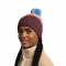 Шапка Buff Knitted Beanie Tatik Burgundy - фото-3