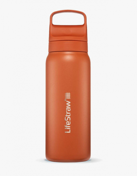 Go SS Filter Bottle 24oz бутилка-фільтр для води сталева, Kyoto Orange - фото-1