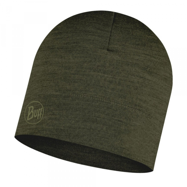 LIGHTWEIGHT MERINO WOOL HAT solid bark - фото