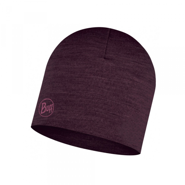 LIGHTWEIGHT MERINO WOOL HAT solid deep purple (LIGHTWEIGHT MERINO WOOL HAT solid deep purple) - фото-1