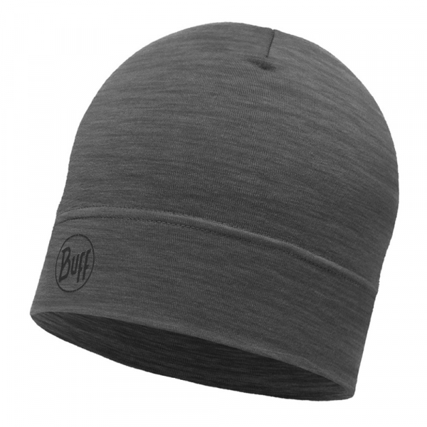 LIGHTWEIGHT MERINO WOOL HAT solid grey - фото