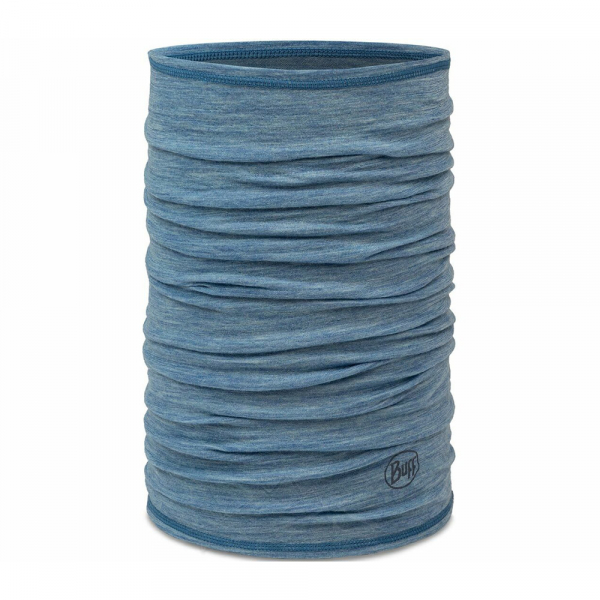 Пов'язка на шию Buff LIGHTWEIGHT MERINO WOOL SOLID lake blue - фото-1