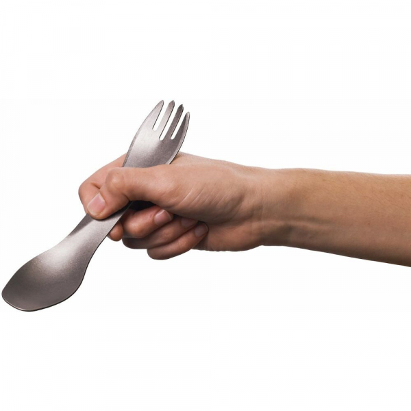 Ложко-виделка Humangear GoBites Ti-Uno (Titanium) Ложко-виделка Humangear GoBites Ti-Uno (Titanium) - фото