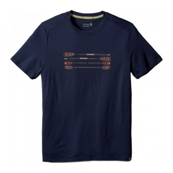 Футболка чоловіча Men's Merino 150 Paddles and Oars Tee Deep Navy - фото-1