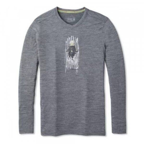 Футболка з довг. рукавом Men's Merino Sport 150 Old Man Winter Long Sleeve Tee Medium Gray Heather - фото-1