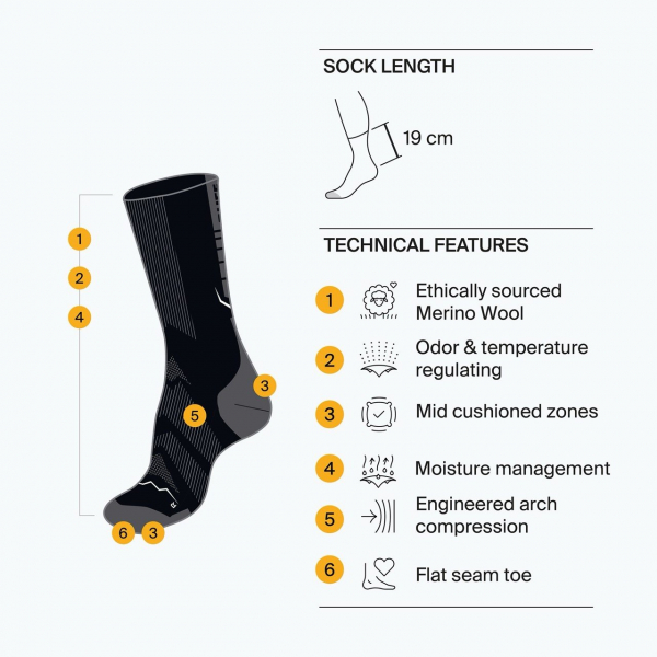 Шкарпетки Buff Merino Lightweight Crew Socks - фото