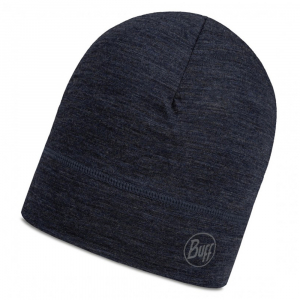 Merino Lightyweight Beaney Solid Night Blue шапка - фото