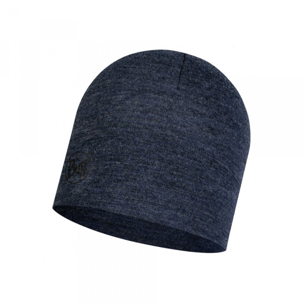 MIDWEIGHT MERINO WOOL HAT night blue melange (MIDWEIGHT MERINO WOOL HAT night blue melange) - фото-1