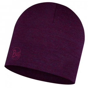 MIDWEIGHT MERINO WOOL HAT purplish melange - фото