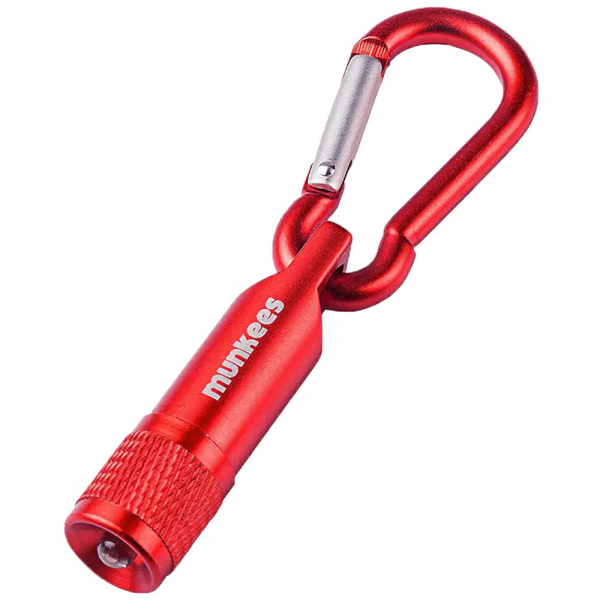 Брелок-ліхтарик Munkees LED with Carabiner, Red - фото