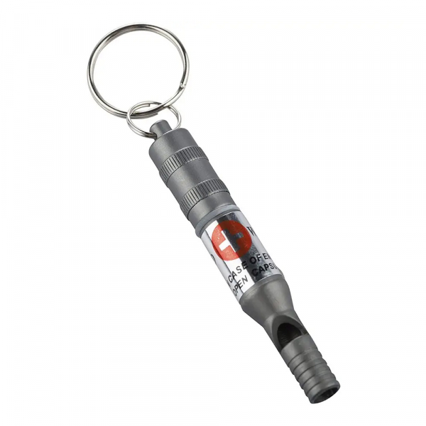 Брелок-свисток Munkees Emergency Whistle, Grey - фото