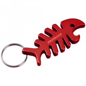 Брелок-відкривачка Munkees Fish Bone, Red - фото