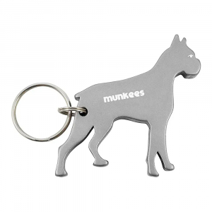 Брелок-відкривачка Munkees Pug, Grey - фото