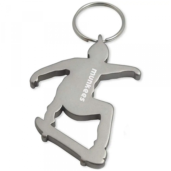 Брелок-відкривачка Munkees Skateboarder, Grey - фото