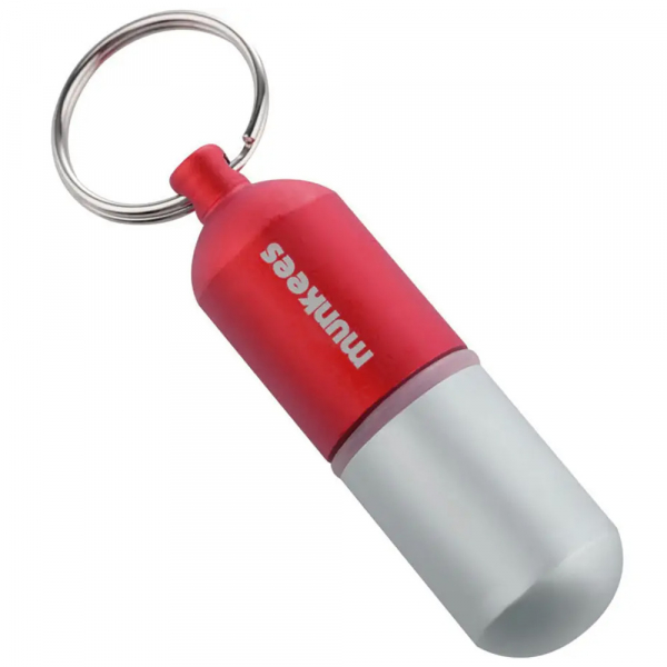 Брелок Munkees Waterproof Capsule Medium, Red - фото