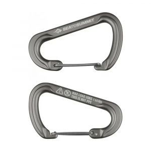 Набір карабінів Sea To Summit Accessory Carabiner Large Titanium 2pcs - фото