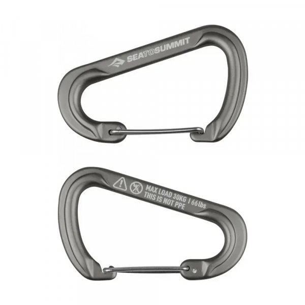 Набір карабінів Sea To Summit Accessory Carabiner Large Titanium 2pcs - фото-1
