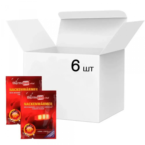 Хімічна грілка для шиї Thermopad Neck Warmer, 6 шт - фото