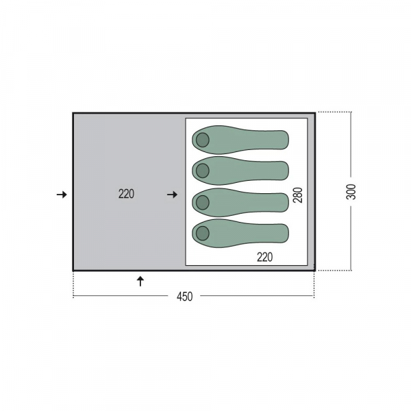 Намет 4-місний Pinguin Nimbus 4 - фото