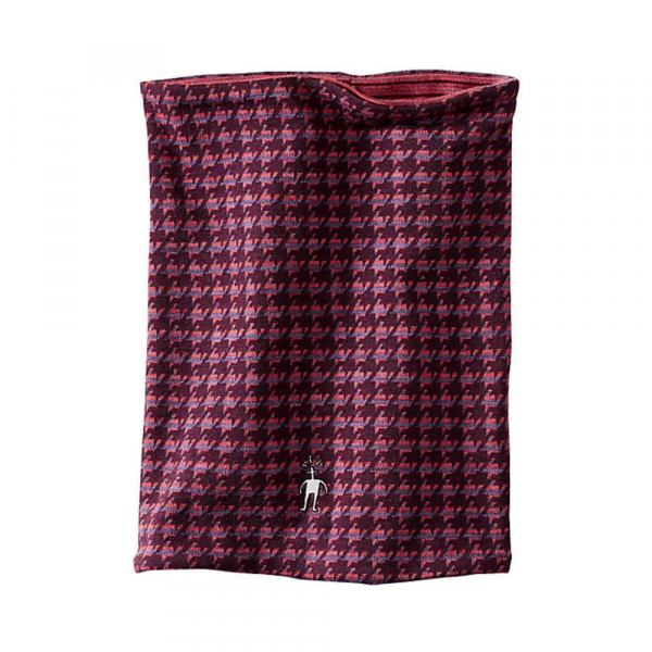 Пов'язка  NTS Mid 250 Reversible Pattern Neck Gaiter Aubergine Heather/Hibiscus Heather - фото-1