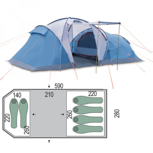 Намет 6-місний Pinguin Omega 6 - фото