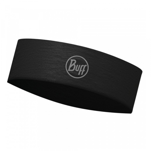 Пов'язка на голову Buff Coolnet UV+ Slim Headband, R-Solid Black - фото