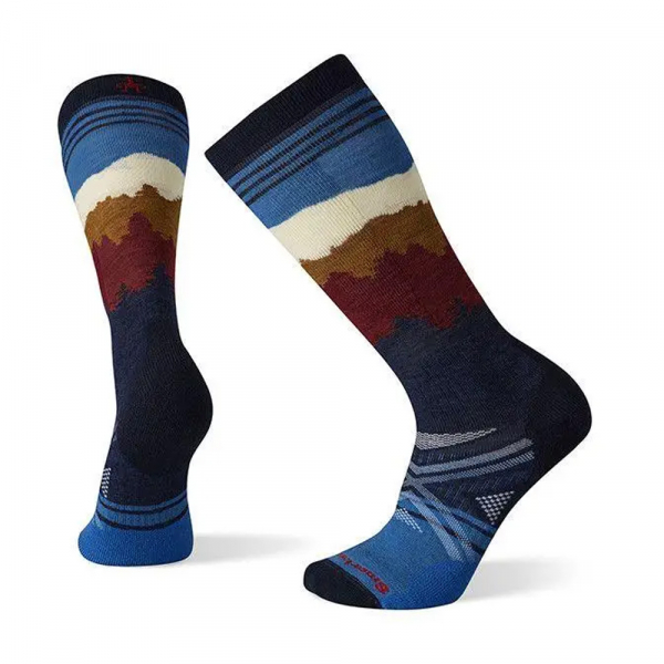 Шкарпетки чоловічі Performance Ski Full Cushion Alpenglow Pattern Deep Navy - фото-1