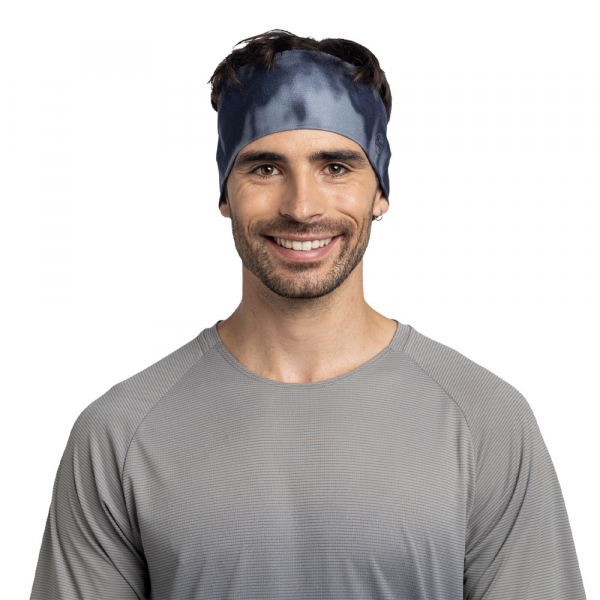 Пов'язка на голову Buff Coolnet UV+ Wide Headband, Mines Graphite - фото