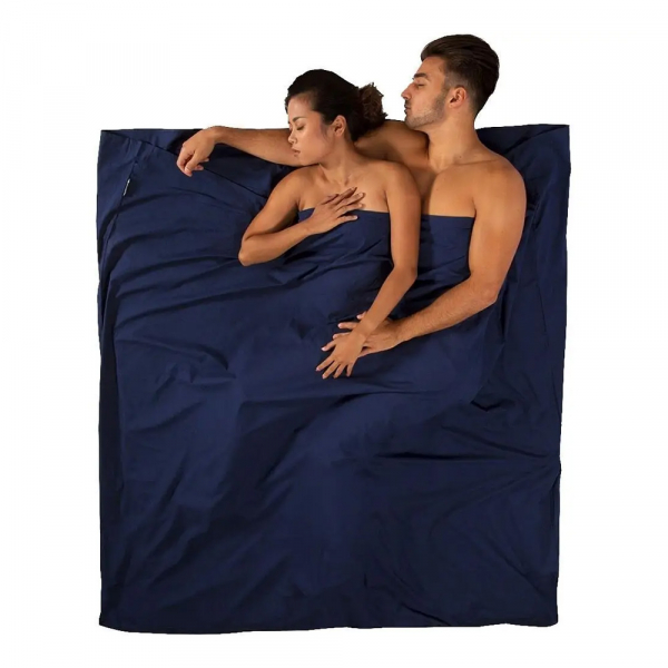 Вкладиш в спальник Premium Cotton Travel Liner Double (Rectangular) - фото