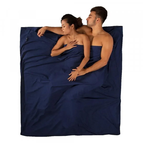 Вкладиш в спальник Premium Cotton Travel Liner Double (Rectangular) - фото-1