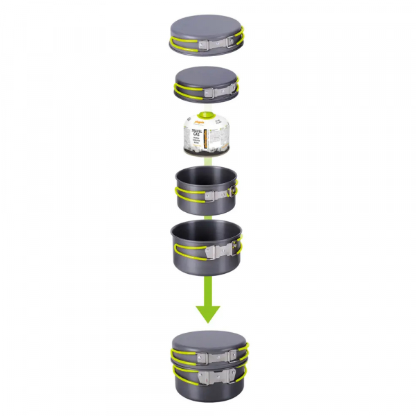 Набір алюмінієвого посуду Pinguin Quadri Alu - фото