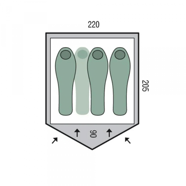 Намет 3-4-місний Pinguin Serac - фото