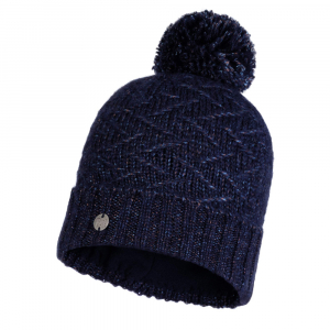 Шапка Buff Knitted & Polar Hat Ebba, Night Blue - фото