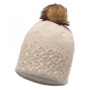 Шапка Buff Knitted & Polar Hat Elie, Beige - фото